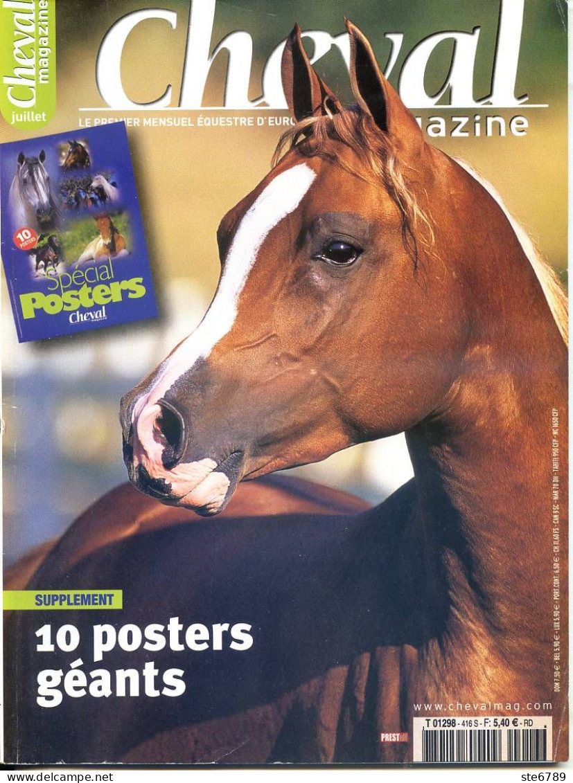 CHEVAL Magazine N° 416 Juillet 2006 Chevaux Equitation Mensuel Equestre - Dieren