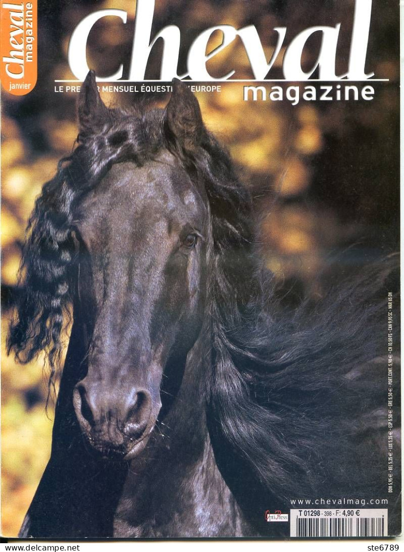 CHEVAL Magazine N° 398 Janvier 2005 Chevaux Equitation Mensuel Equestre - Animaux