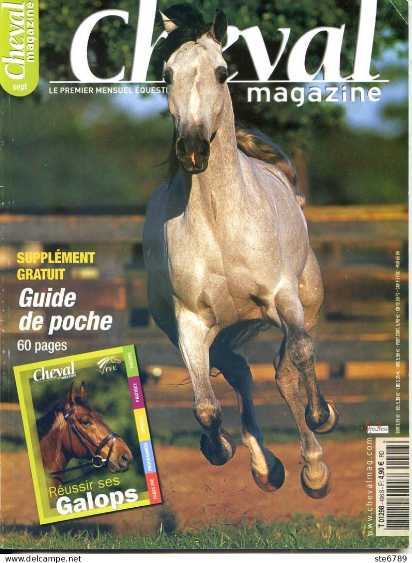 CHEVAL Magazine N° 406 Septembre 2005 Chevaux Equitation Mensuel Equestre - Animaux