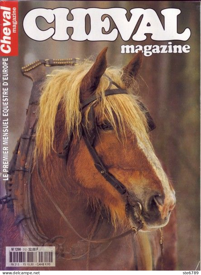 CHEVAL Magazine N° 312  Novembre 1997 Chevaux Equitation Mensuel Equestre - Animaux