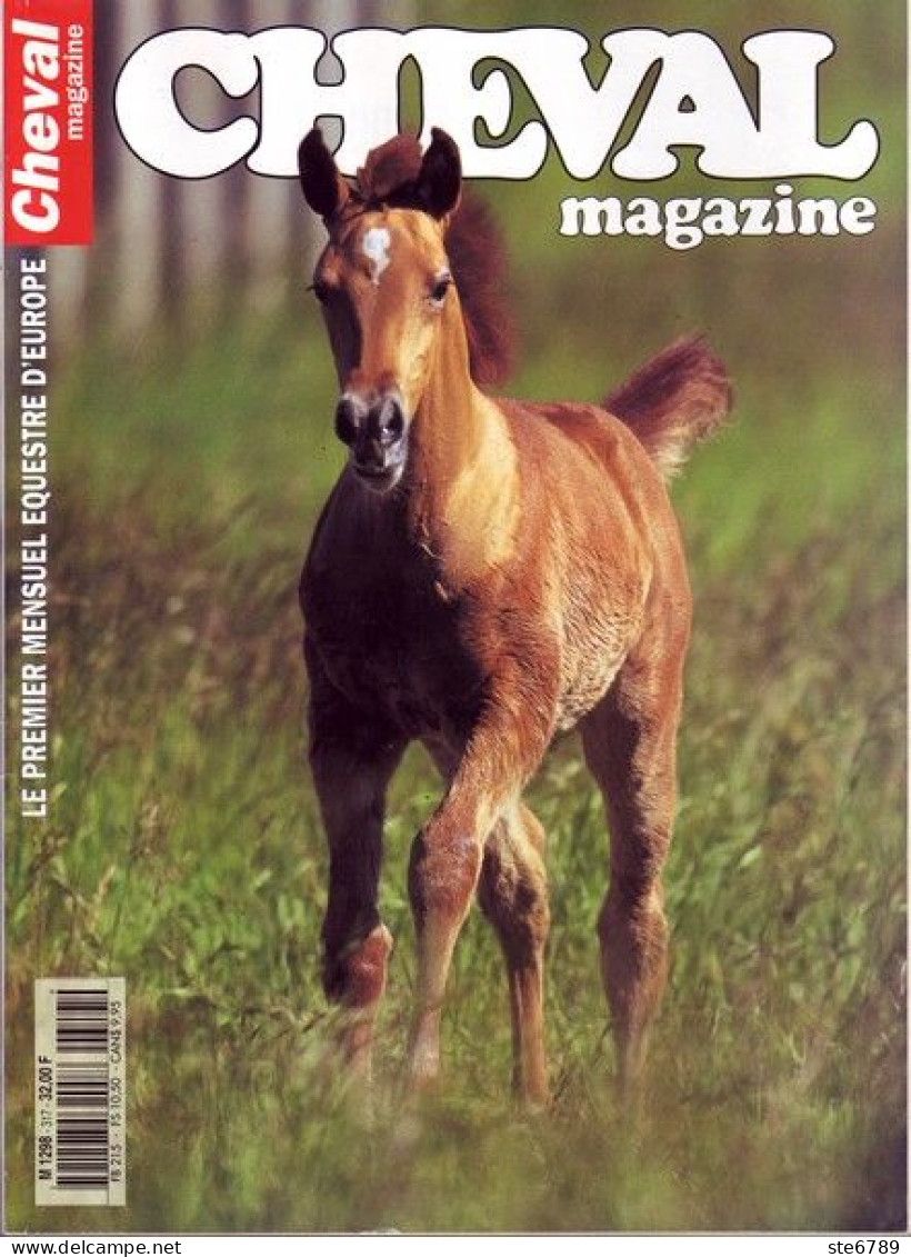 CHEVAL Magazine N° 317 Avril 1998  TBE  Chevaux Equitation Mensuel Equestre - Animales