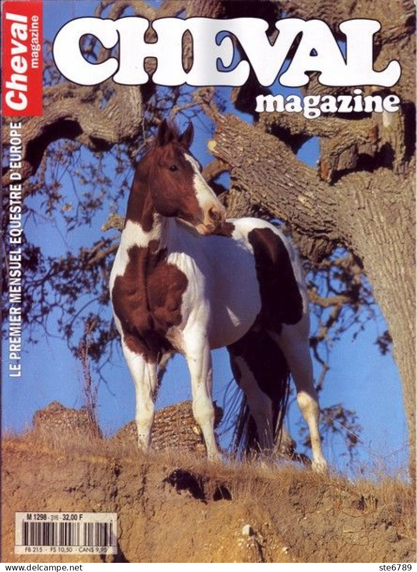 CHEVAL Magazine N° 316 Mars 1998  TBE  Chevaux Equitation Mensuel Equestre - Animali