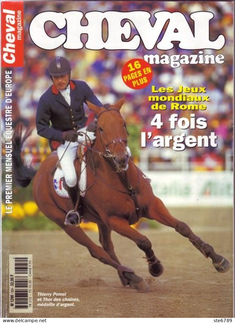 CHEVAL Magazine N° 324 Novembre 1998  TBE  Chevaux Equitation Mensuel Equestre - Animales