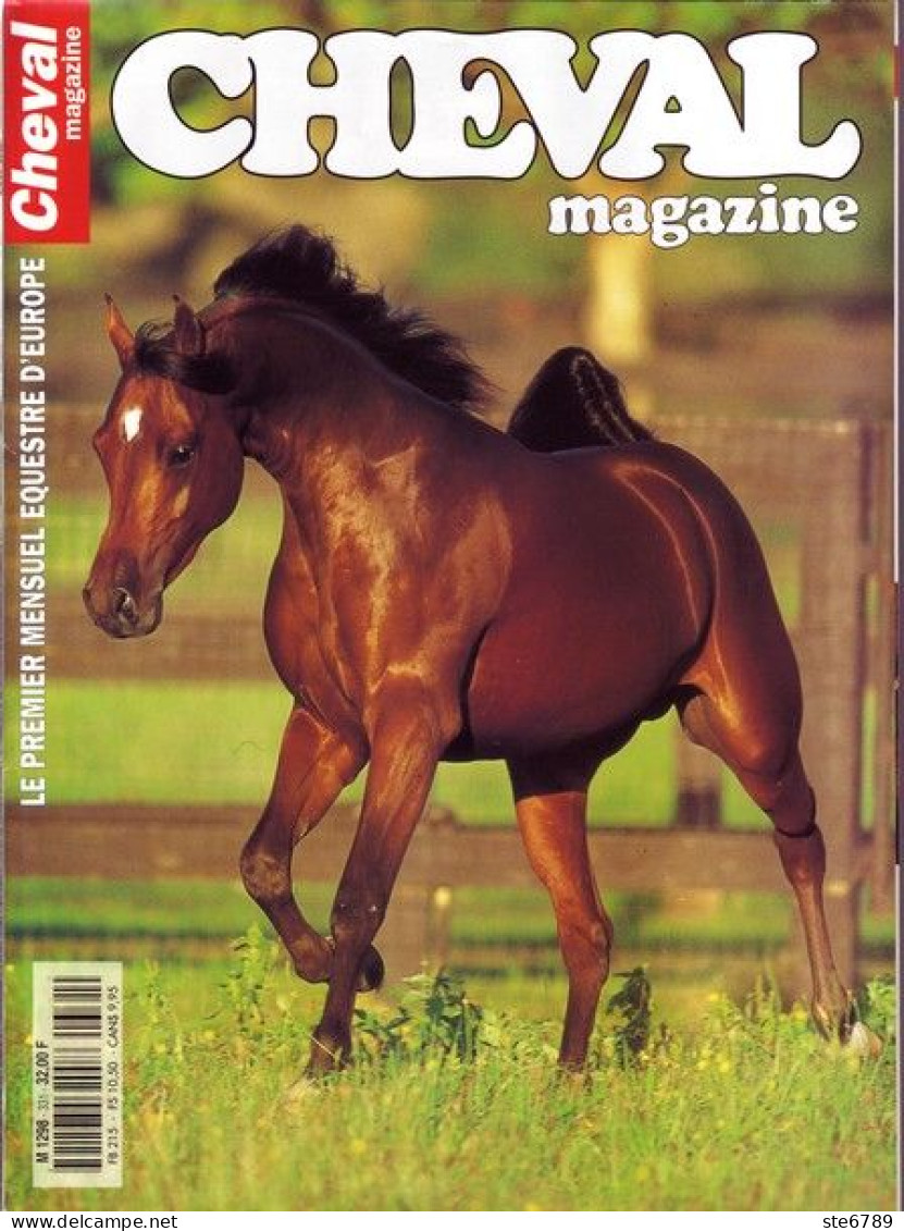 CHEVAL Magazine N° 331 Juin 1999  TBE  Chevaux Equitation Mensuel Equestre - Animaux