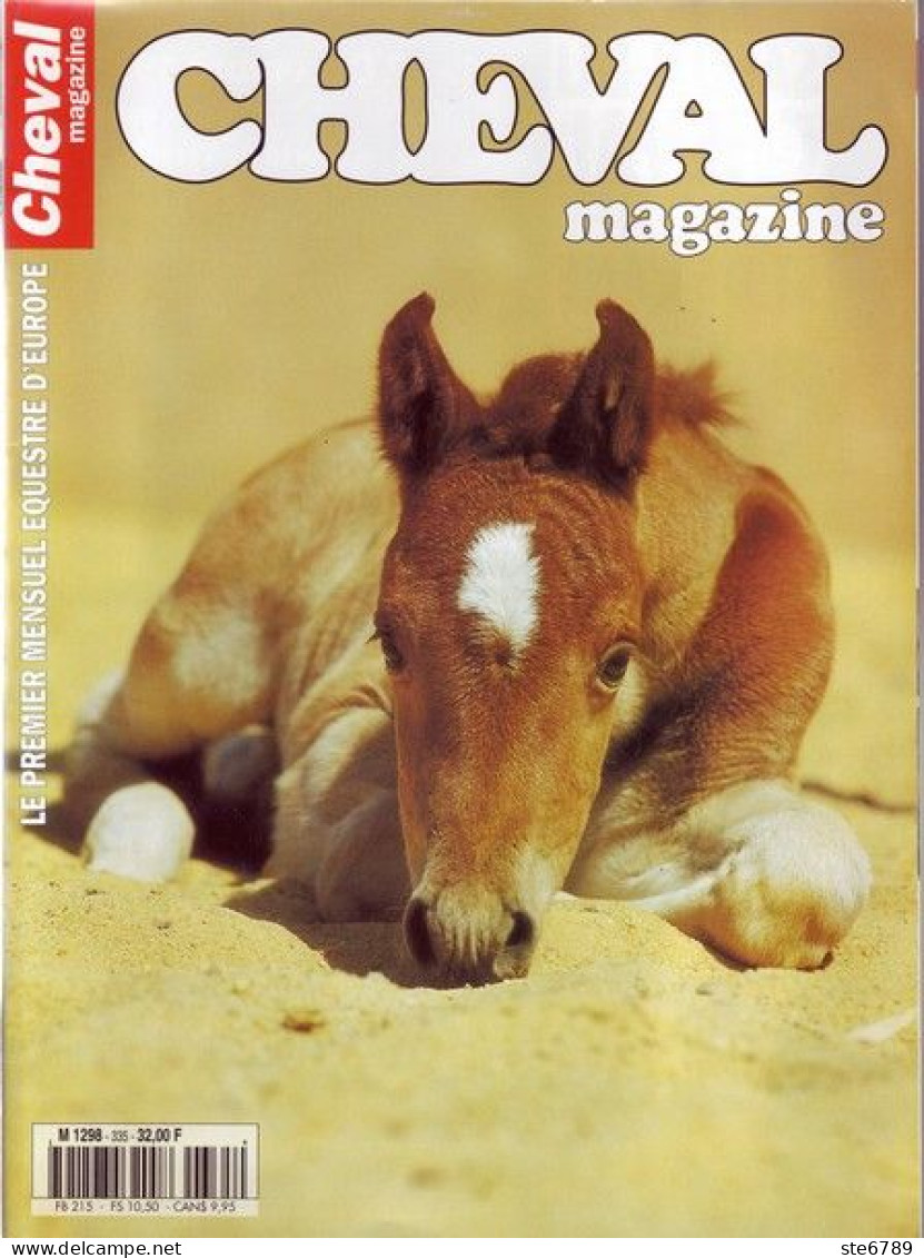 CHEVAL Magazine N° 335 Octobre 1999  TBE  Chevaux Equitation Mensuel Equestre - Tierwelt