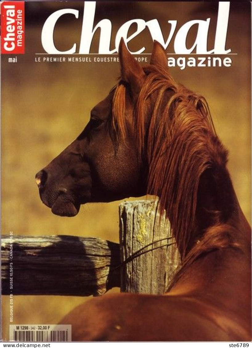 CHEVAL Magazine N° 342  Mai  2000  TBE  Chevaux Equitation Mensuel Equestre - Animali