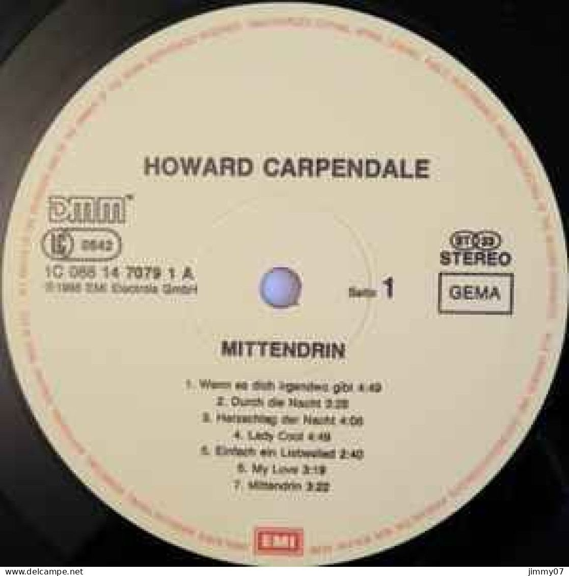 Howard Carpendale - Mittendrin (LP, Album) - Sonstige - Deutsche Musik