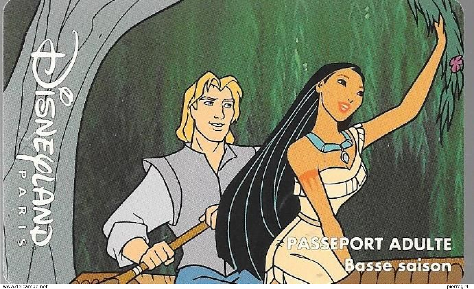 PASS--DISNEY-DISNEYLAND PARIS-1996-POCAHONTAS-V° Speos N°S 089628 En Bas A Droite-VALIDE Le 15/03/97-ODYSSEE-TBE - Disney-Pässe