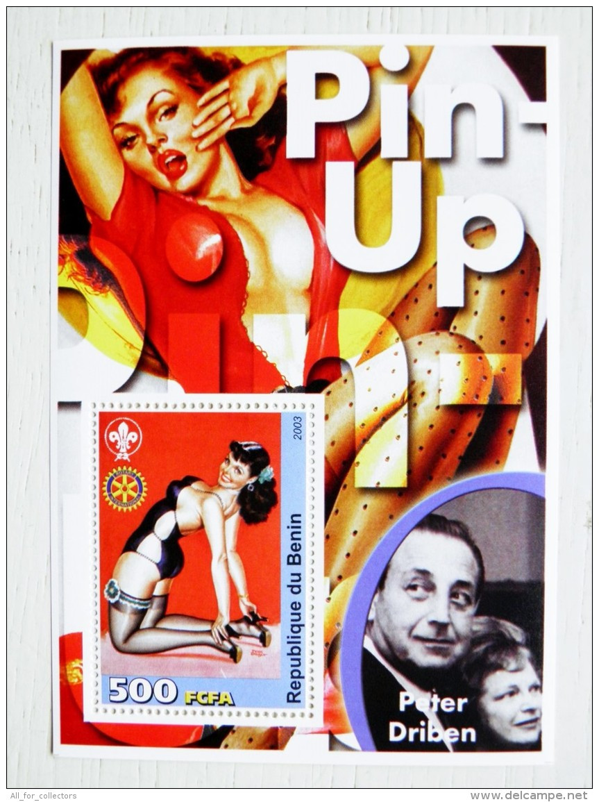 SALE! MNH M/s Block Art Paintings 2003 Pin-up Nude Woman Girl Erotic  Scouting Rotary Peter Driben - Nudes