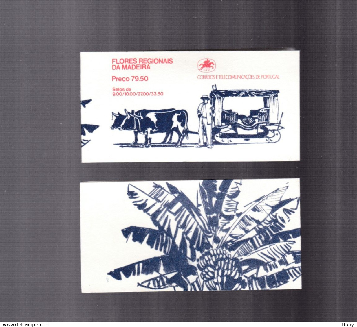 2 Carnets  Portugal  Madère  Fleurs  Flores Regionais Da Madeira     Année 1982 - Booklets