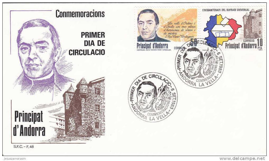 Andorra Española Spd Nº 171 Al 172 - Covers & Documents