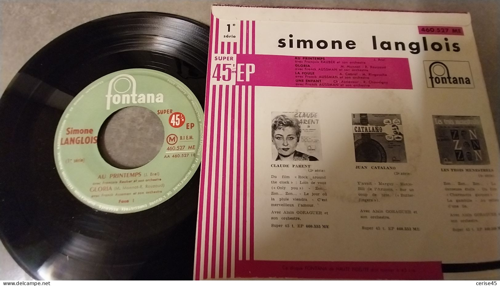 45 Tours SIMONE LANGLOIS LA FOULE + 3 TITRES  1958 - Altri - Francese