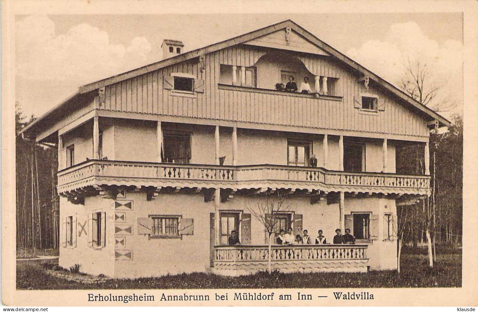 Erholungsheim Annabrunn Bei Mühldorf - Waldvilla Gel.1921 - Muehldorf