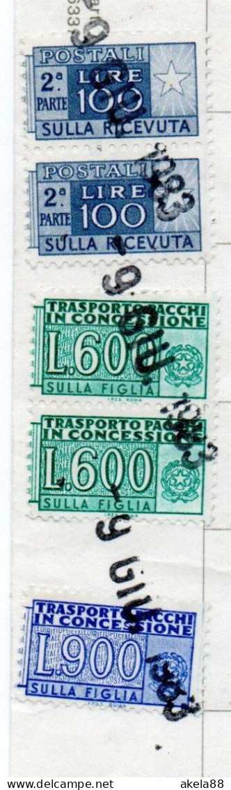 ITALIA 1983 - PACCHI POSTALI . PACCHI IN CONCESSIONE - BALDUCCI E SPARAGI - AUTOTRASPORTI ROMAGNA VENETO - PADOVA - FORL - Concessiepaketten