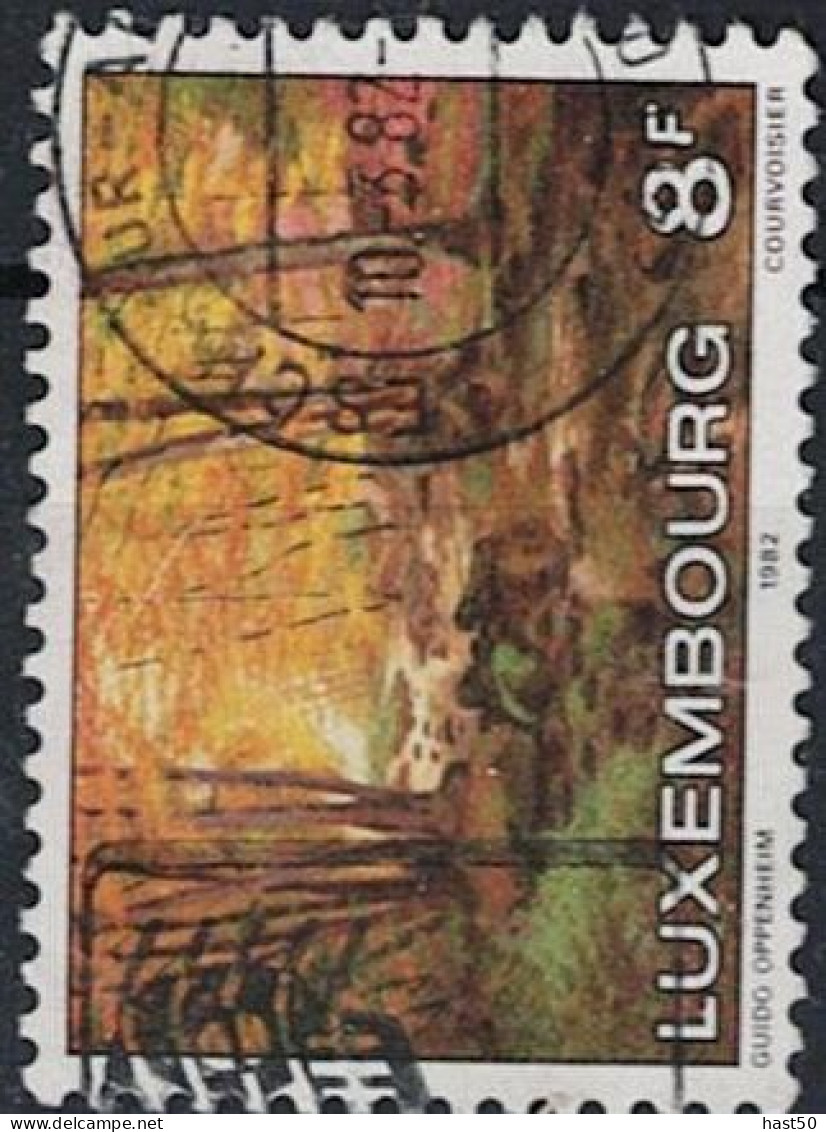 Luxemburg - Der Große Hallerbach (Herbst); Gemälde Von Guido Oppenheim (MiNr: 1048) 1982 - Gest Used Obl - Used Stamps