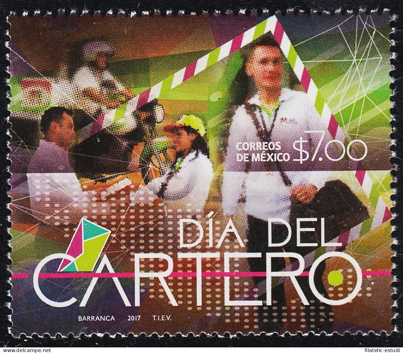 México 3066 2017 Día Del Cartero MNH - Mexique