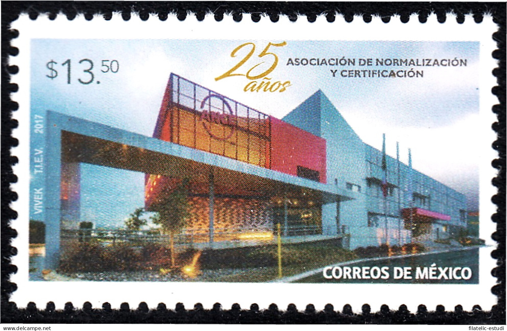 México 3075 2017 25 Años De La Asociación De Certificación Y Normalización MNH - Mexique