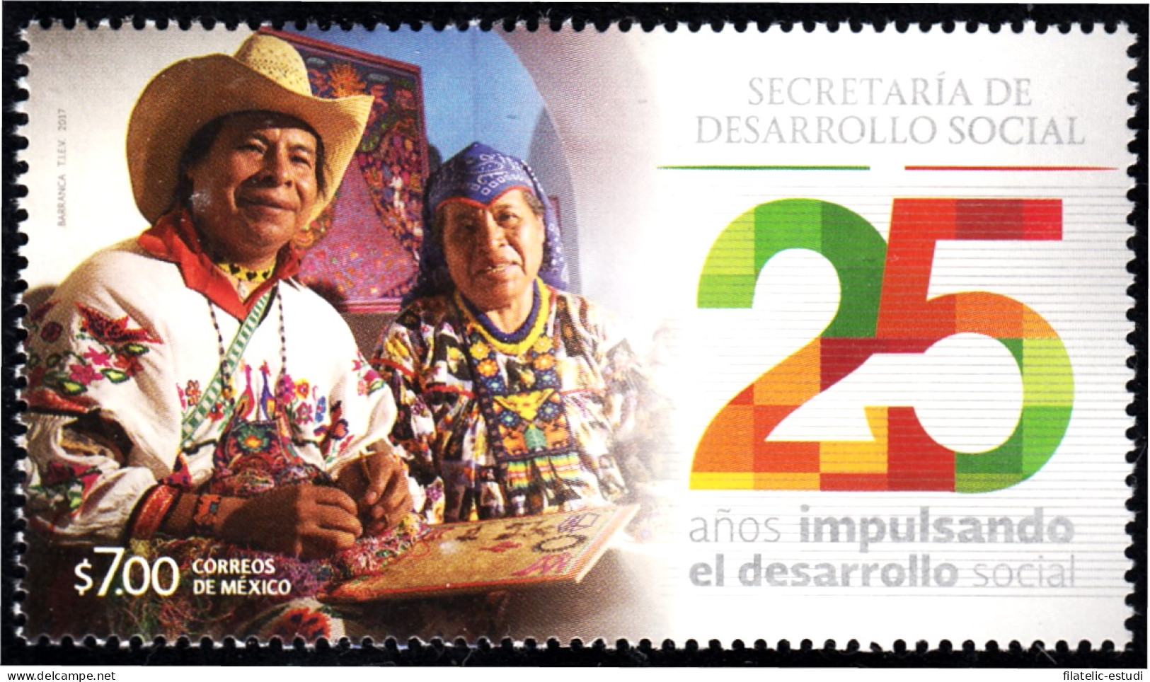 México 3078 2017 25 Años Secretaría De Desarrollo Social MNH - Mexique