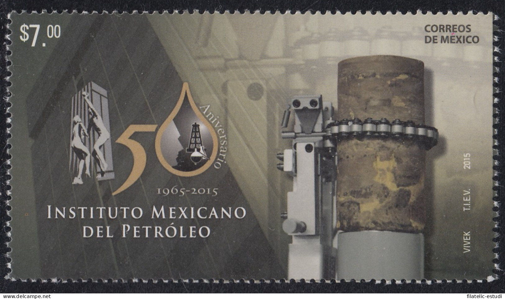 México 2930 2015 50 Años Del Instituto Mexicano De Petróleo MNH - Mexique