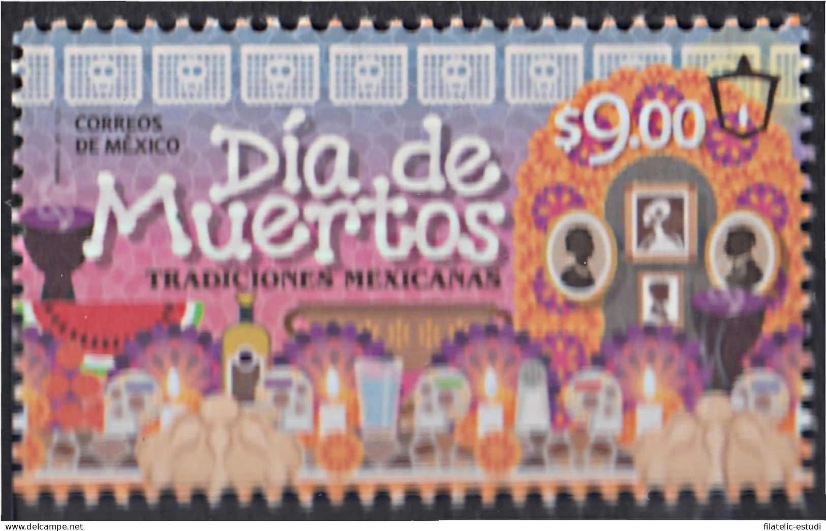 México 2938 2015 Día De Los Muertos MNH - Mexique