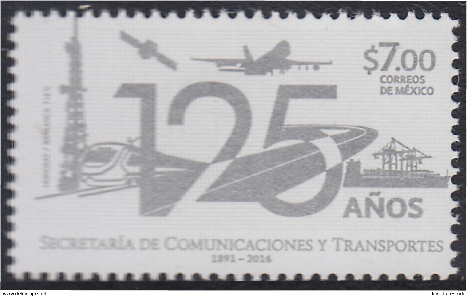 México 2988 2016 125º Aniversario De La Secretaría De Comunicaciones Y De Tran - Mexique