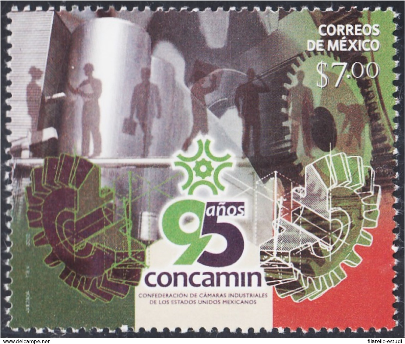 México 2746 2013 95 Años De CONCAMIN MNH - Mexico