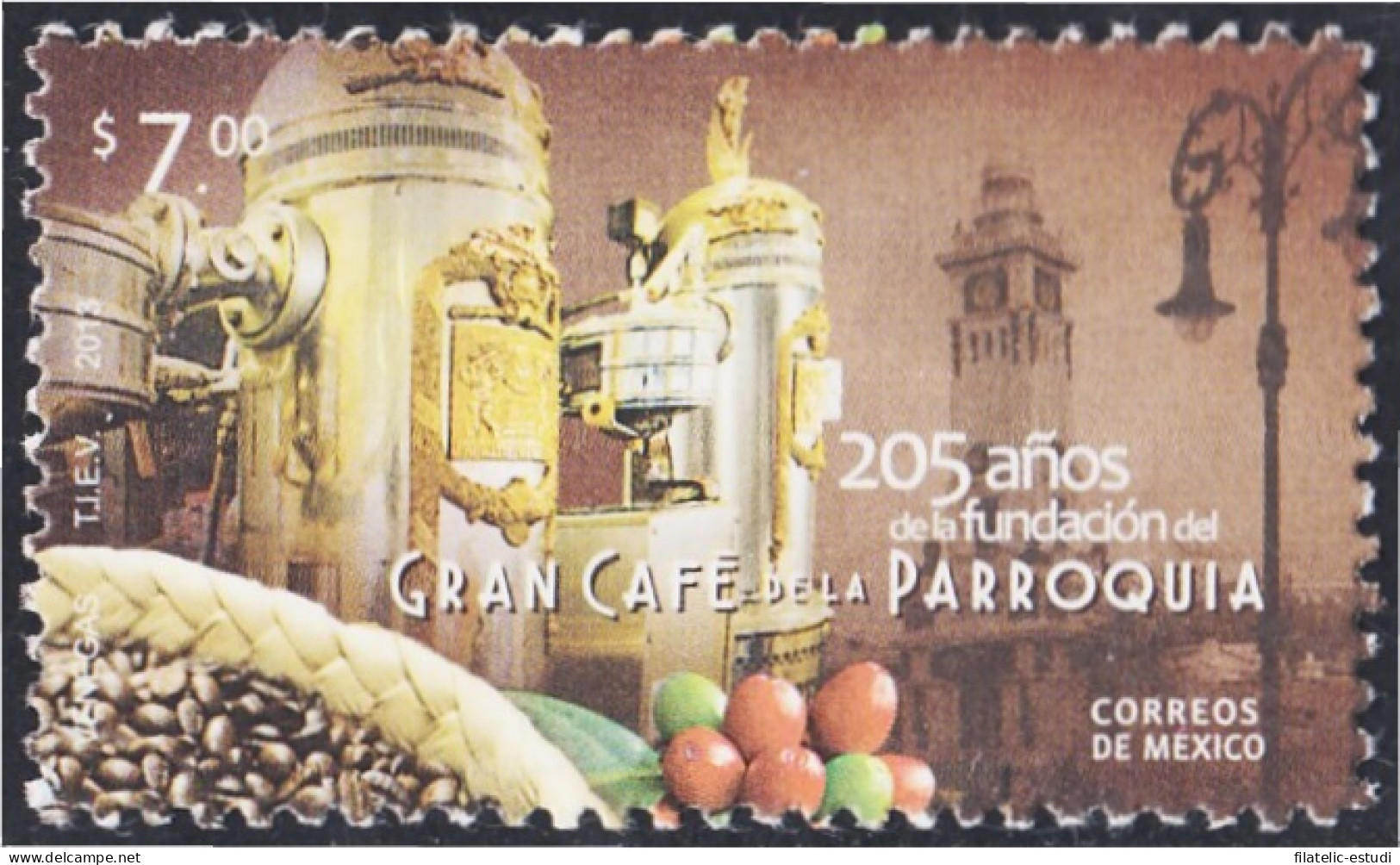 México 2756 2013 205 Años De Gran Café De La Parroquia MNH - Mexico