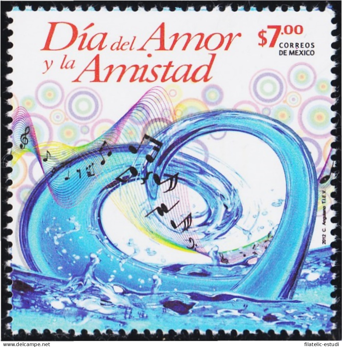 México 2659 2012 Día Del Amor Y La Amistad MNH - Mexico