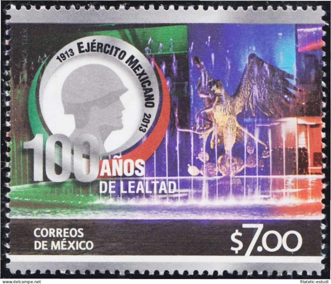 México 2762 2013 100 Años Ejército Mexicano MNH - Mexico