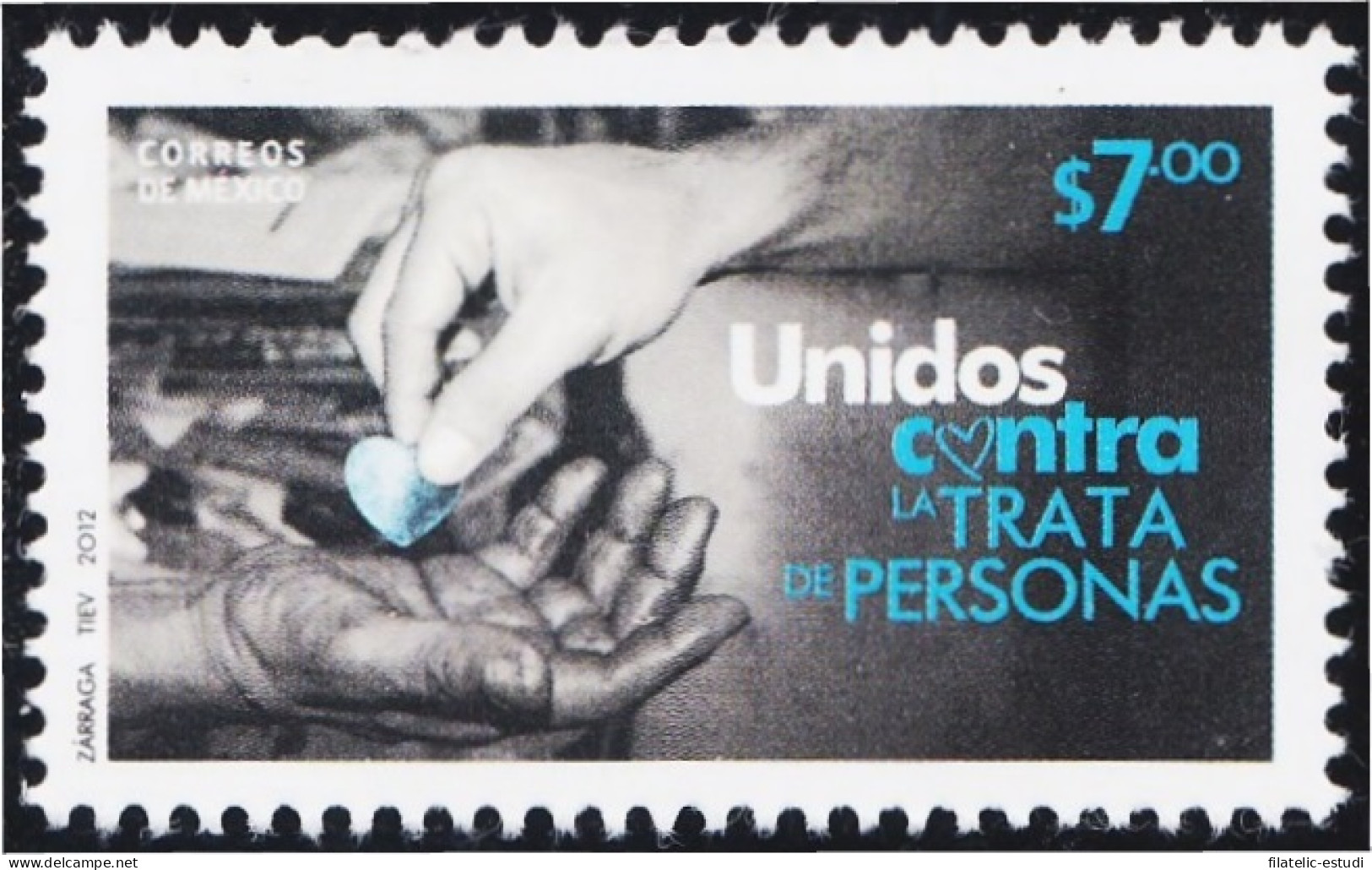 México 2663 2012 Unidos Contra La Trata De Personas MNH - Mexico