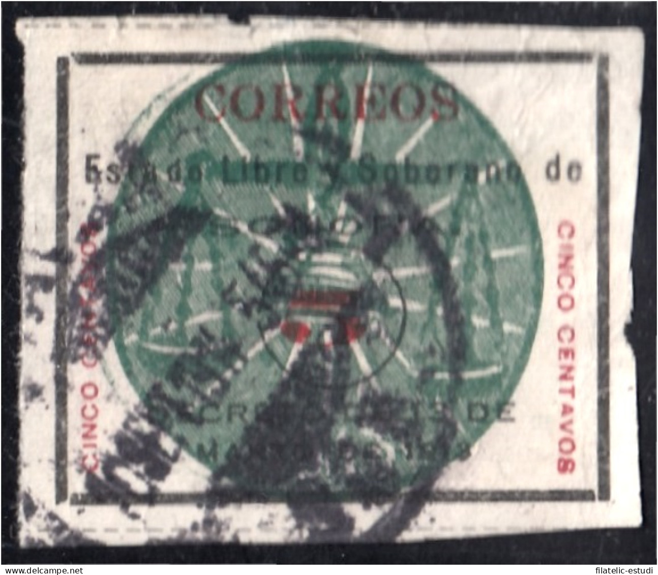 México 214b 1913/14 Estado Libre Y Soberano De Sonora Usados - Mexico