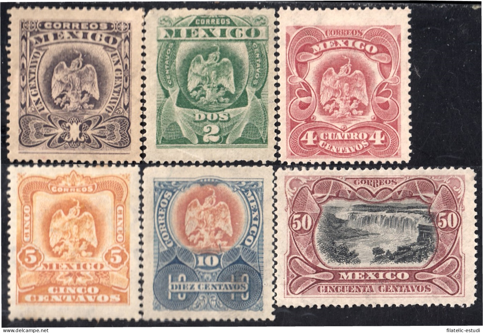 México 190/94A 1902/03 Escudos Shields MH - Mexico