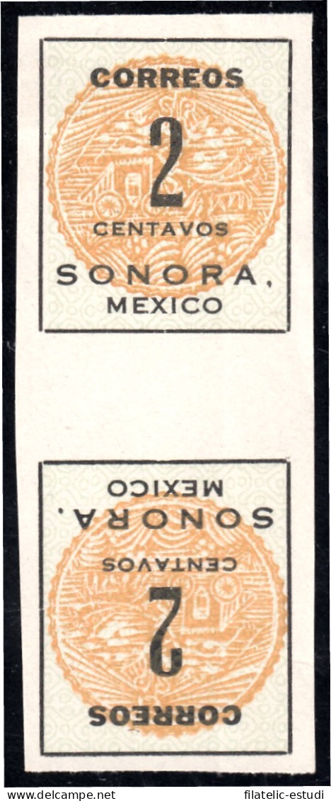 México 281 1915 MNH Estado Libre Y Soberano De Sorona Tetebeche - Mexique