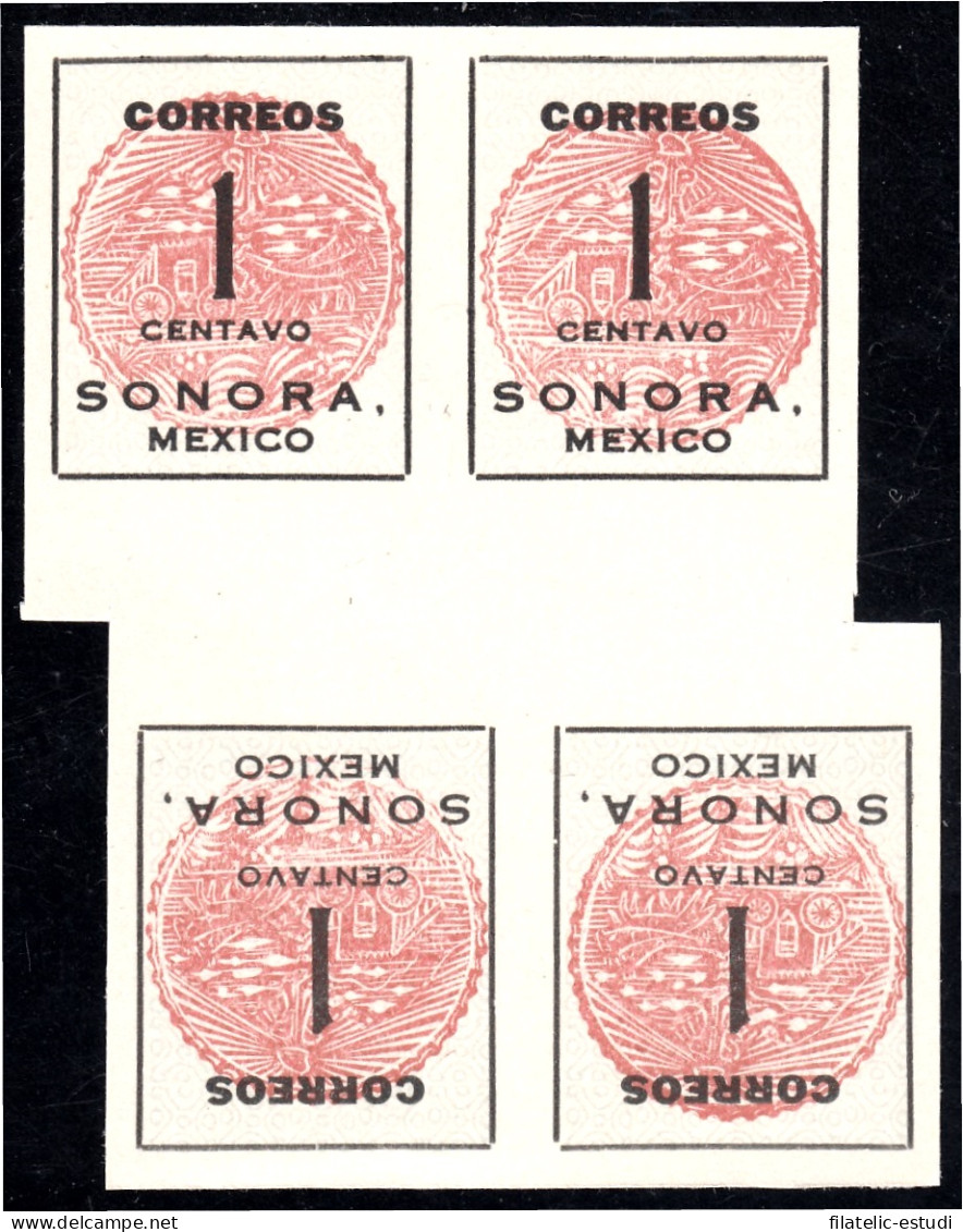 México 280 1914/15 Estado Libre Y Soberano De Sorona MNH Tetebeche - Mexique