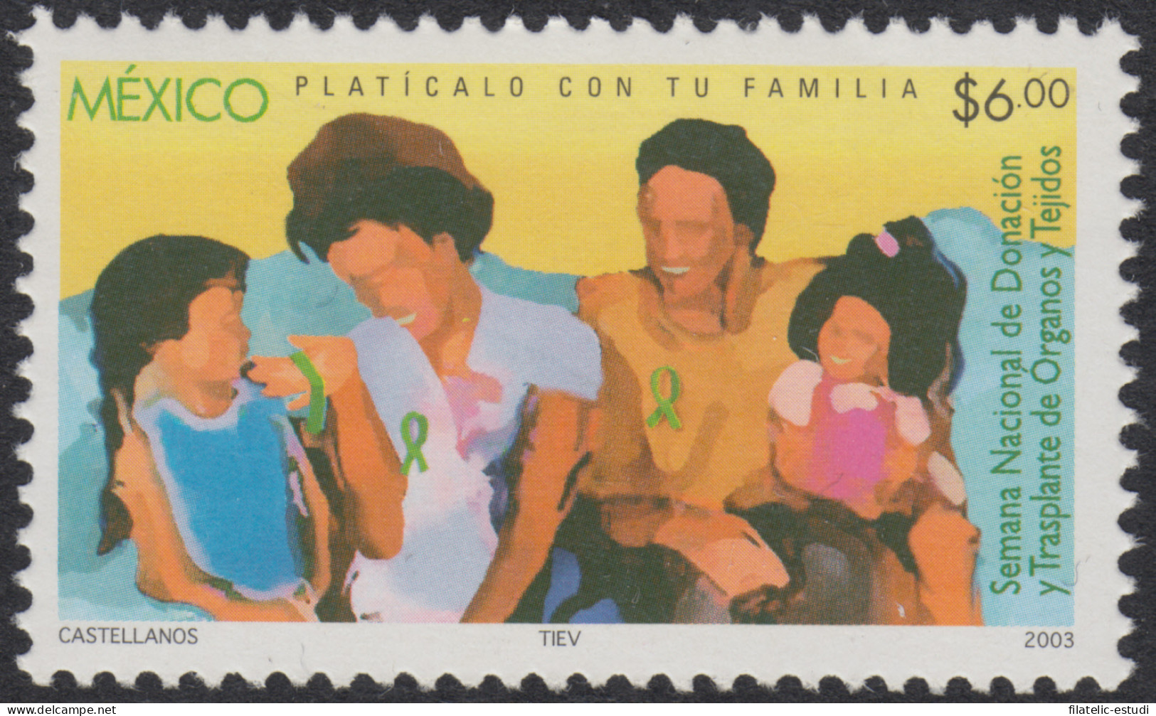 Mexico 2049 2003 Semana Nacional De Donantes De Trasplantes De Órganos MNH - Mexico