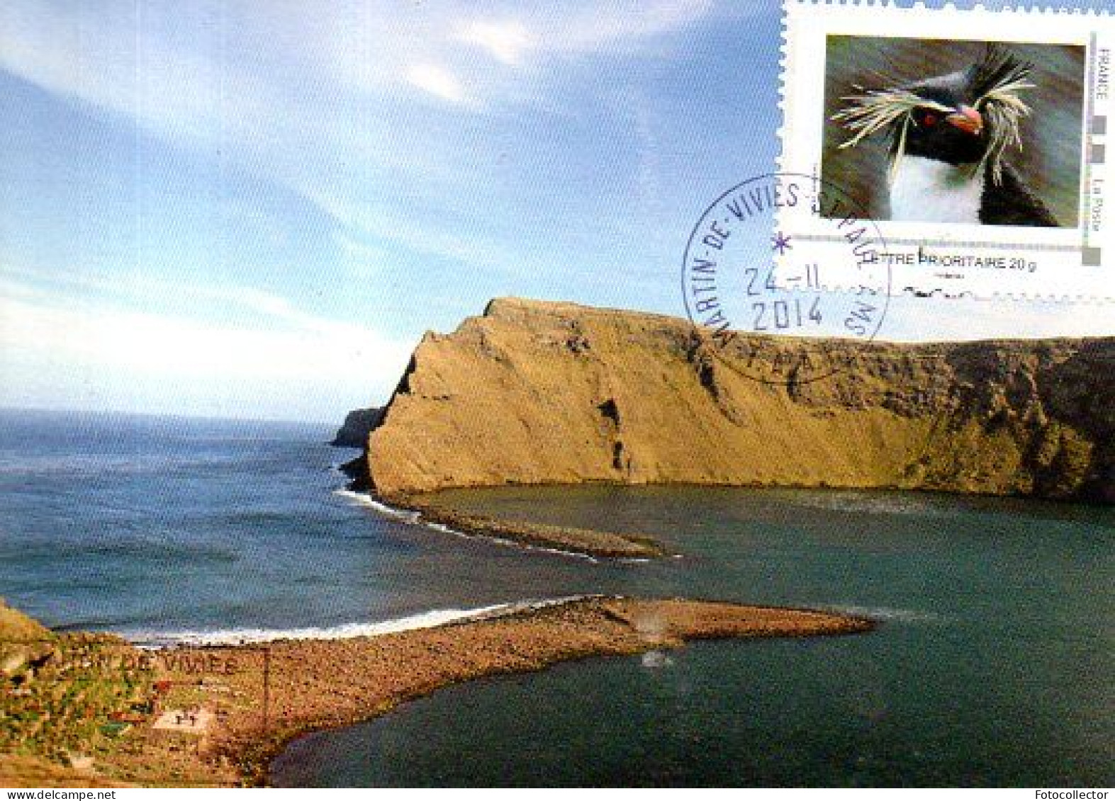 TAAF : Carte De Voeux 2015 Association Des Oubliés De L'île St Paul (tamponnée Marion Dufresne) - TAAF : French Southern And Antarctic Lands