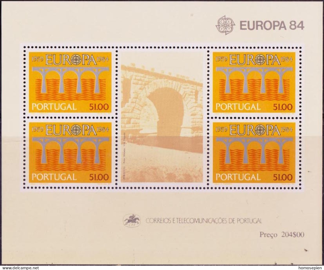 Europa CEPT 1984 Portugal Y&Tn°BF44 - Michel N°B43 *** - 51e EUROPA - 1984