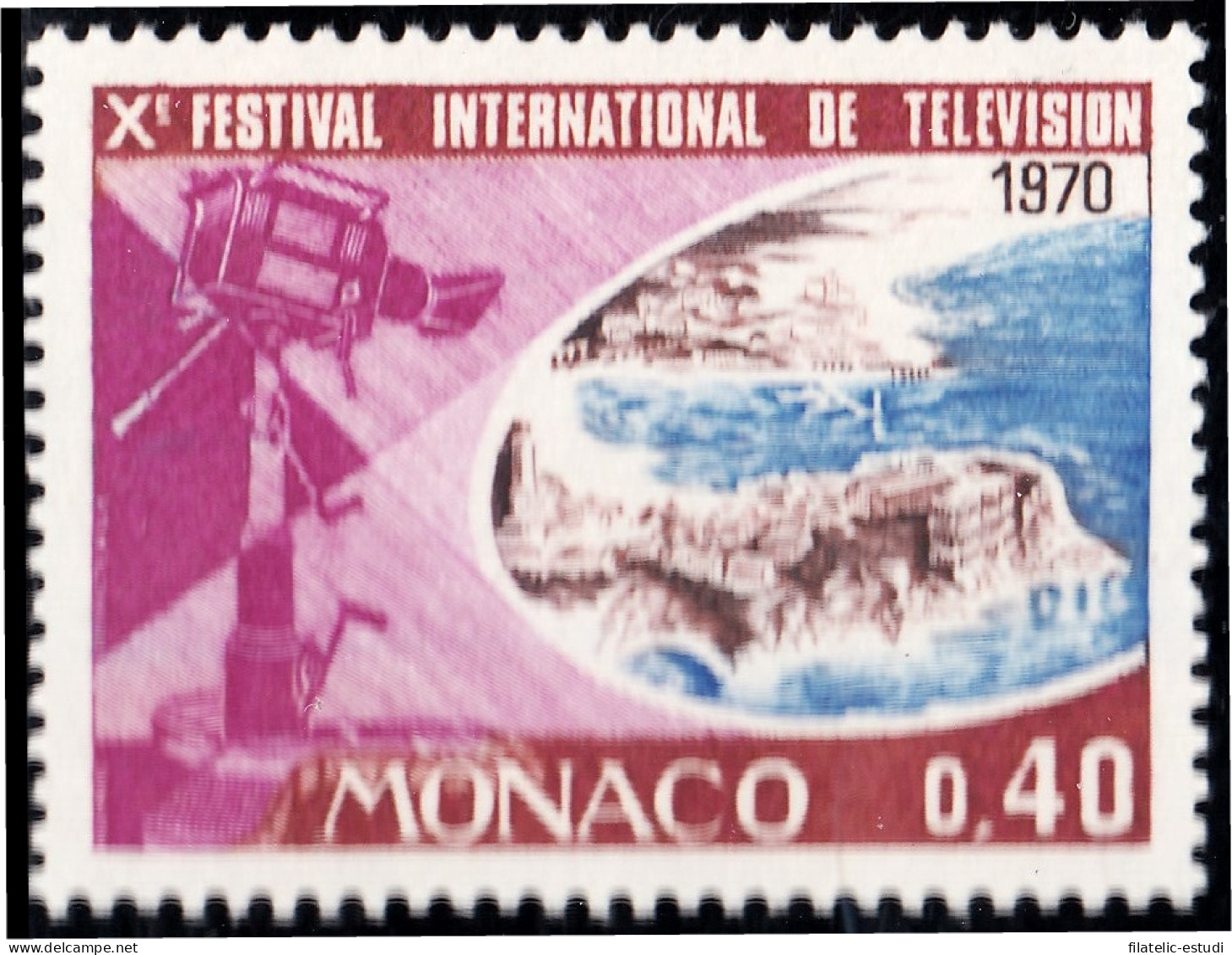 Monaco 807 1969 X Festival Internacional De TV MNH - Autres & Non Classés