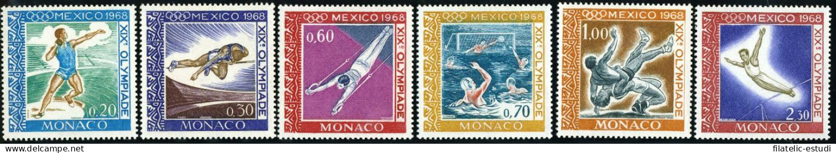 DEP2/S Monaco Nº 736/41  1968 JJOO De Mexico-disciplinas-Lujo - Otros & Sin Clasificación