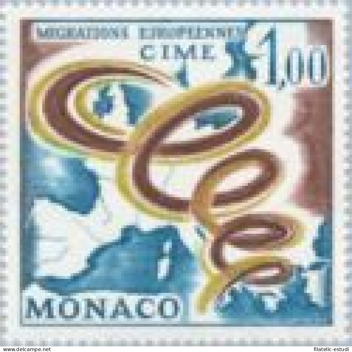 Monaco  - 728 - 1967 Comité Intergubernamental Por Las Migraciones Europeas Lu - Other & Unclassified