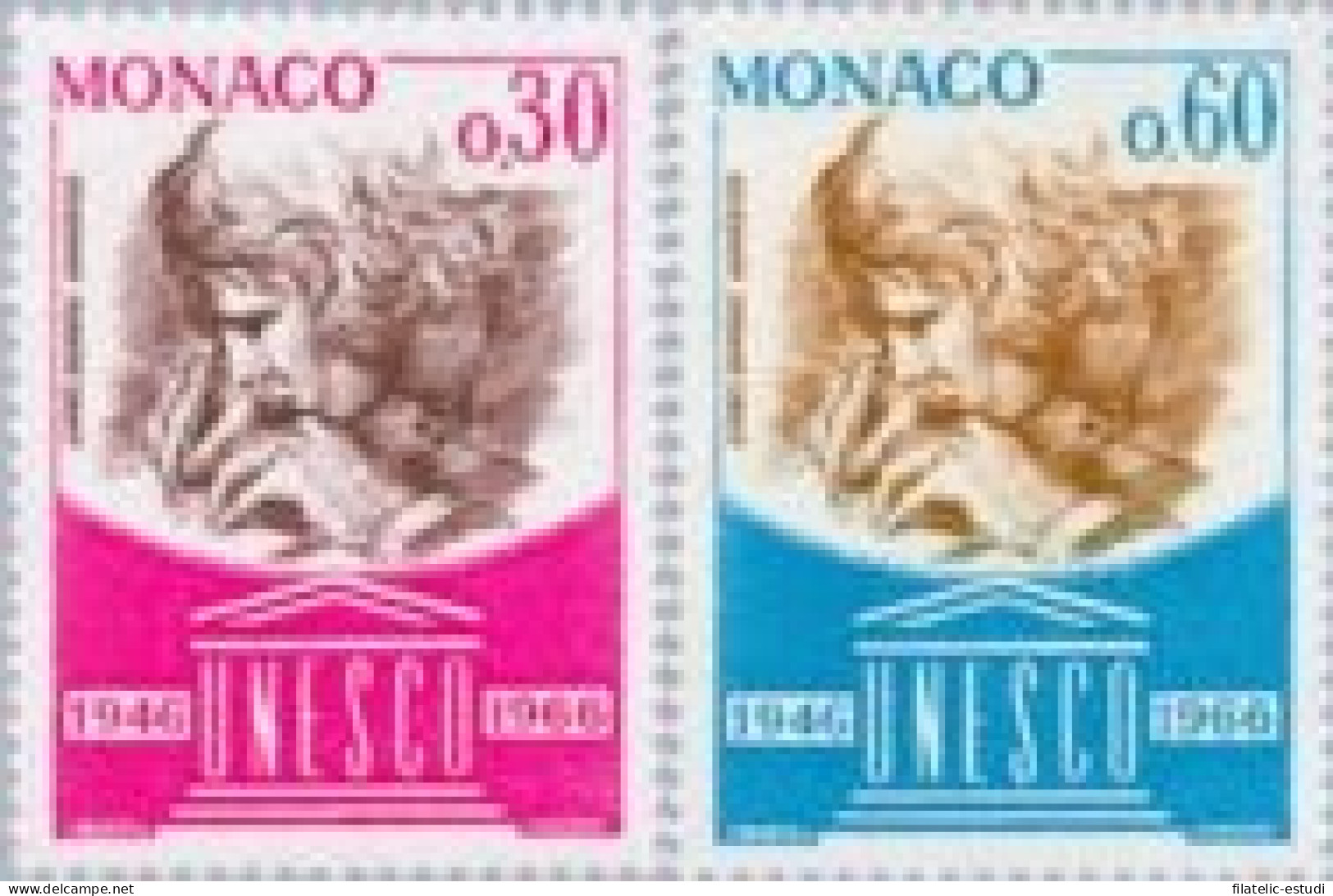 Monaco  - 700/01 - 1966 20º Aniv. De La UNESCO Lujo - Otros & Sin Clasificación