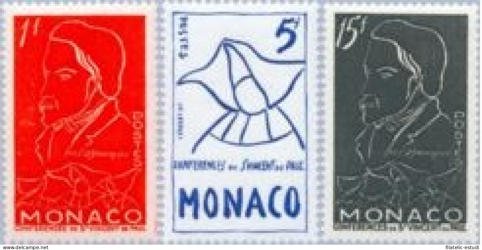 Monaco - 399/01 - 1954 Cent. Muerte De A. F. Ozaman Lujo - Sonstige & Ohne Zuordnung