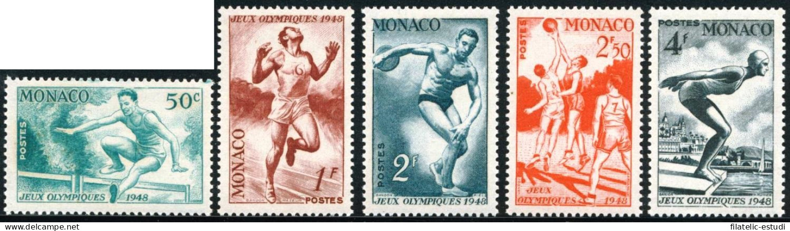 DEP7/S Monaco  Nº 319/23  1948  JJOO De Londres-disciplinas Deportivas-Lujo - Autres & Non Classés