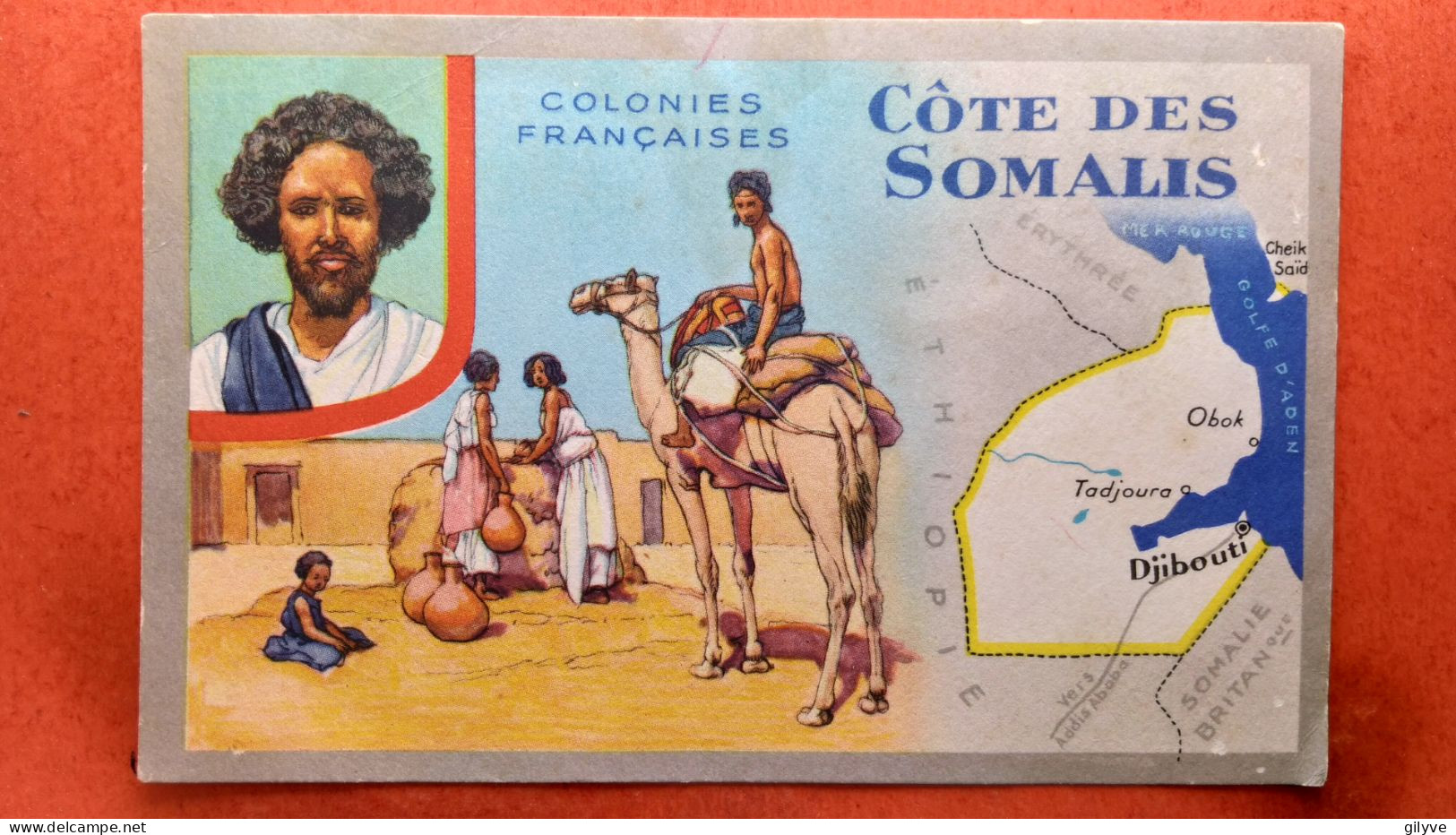 Carte Publicitaire .Côte De Somalis. Colonies Françaises.   (4A.n°1874) - Somalie