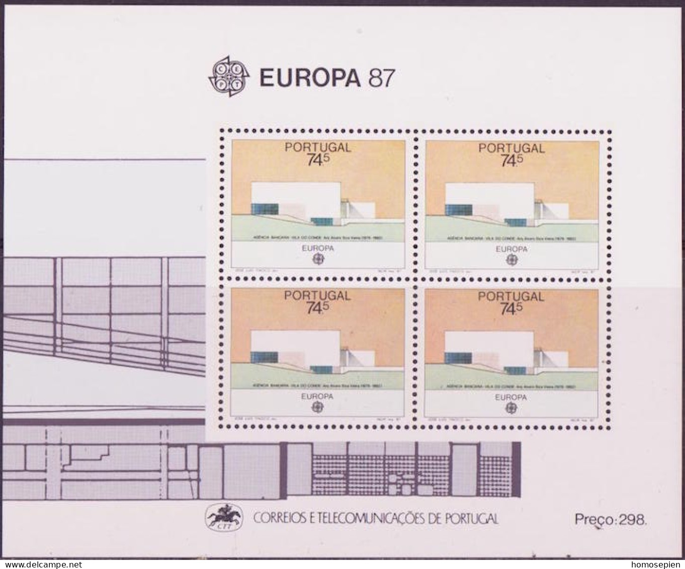 Europa CEPT 1987 Portugal Y&Tn°BF55 - Michel N°B54 *** - 74,50e EUROPA - 1987