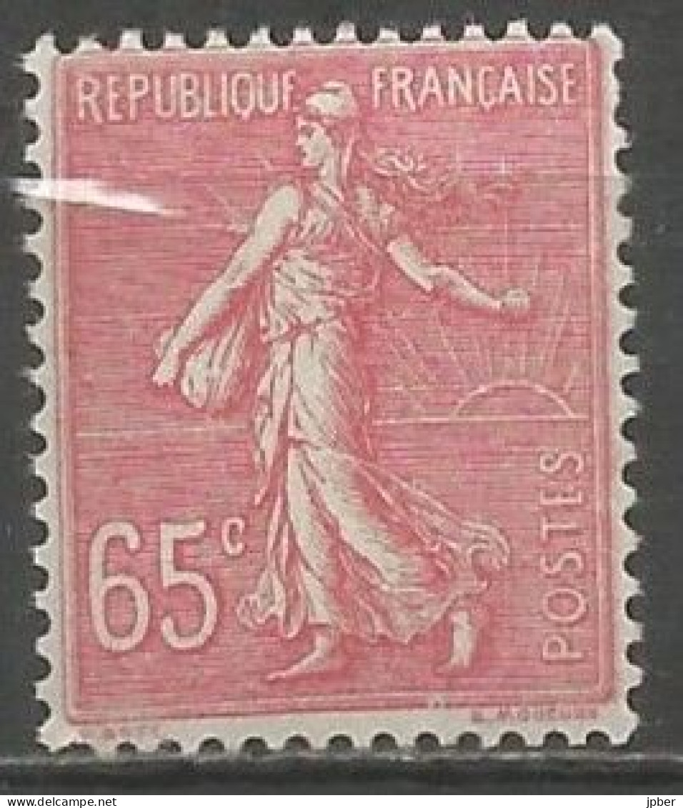 France - Semeuse Lignée N°201** 65c. Rose - 1903-60 Sower - Ligned