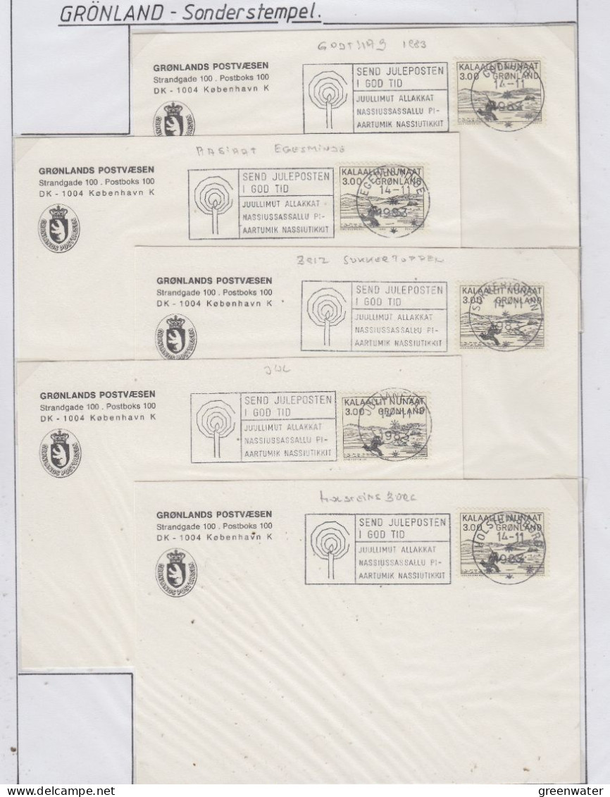 Greenland 1983 5 Cards "Sonderstempel" (GD152A - Arctic Tierwelt