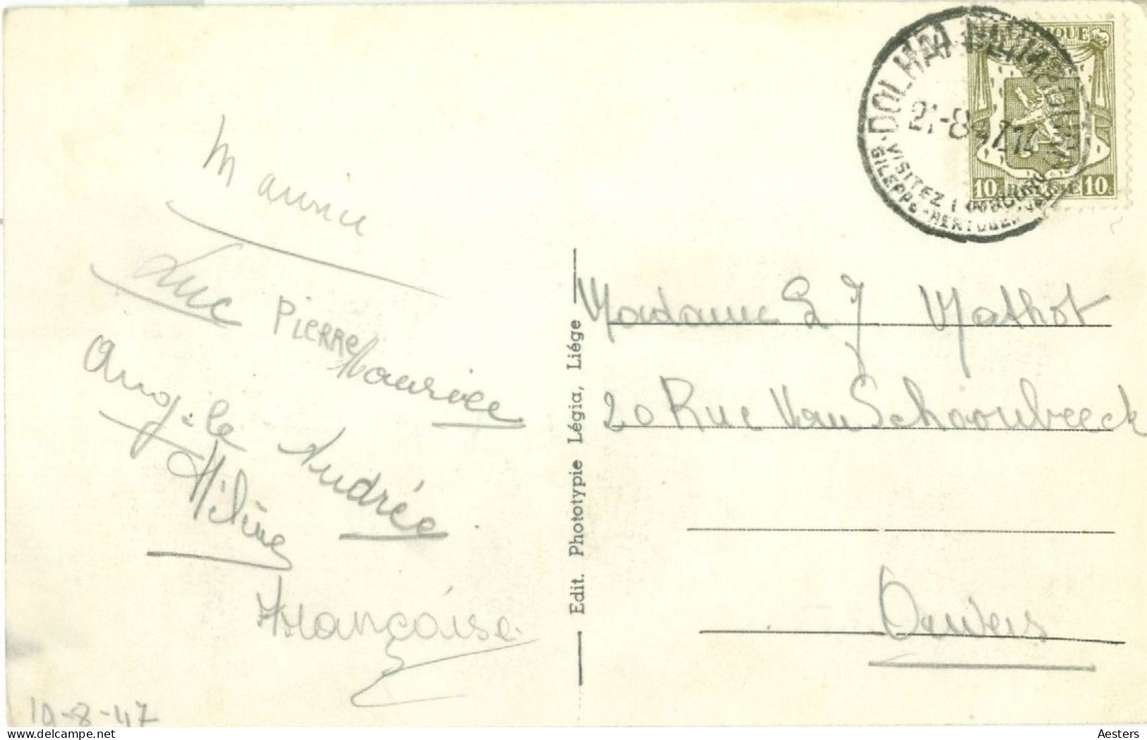 Liège; Gileppe, 12 Cartes Postales différentes -  6 voyagé / 6 non voyagé. (24 scans)