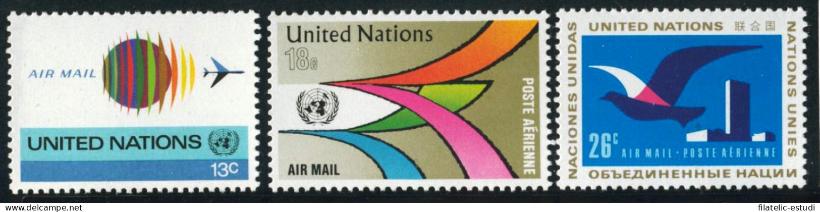 FAU2/S Naciones Unidas  New York  Nº A 19/21  1974  Serie Aves Avion Símbolo L - Luchtpost