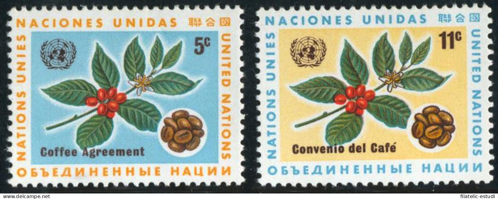 FL1 Naciones Unidas  New York  Nº 153/54   MNH - Other & Unclassified